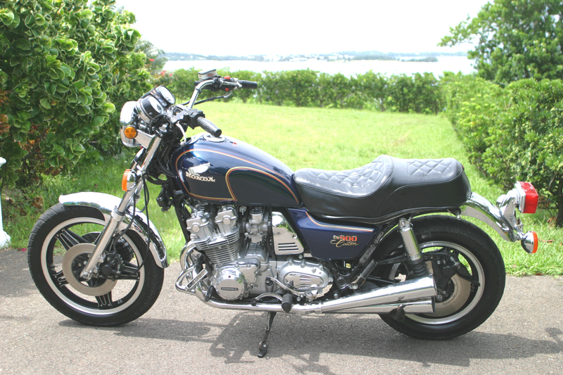 The original color of Dad’s bike, it is now midnight purple and silver.